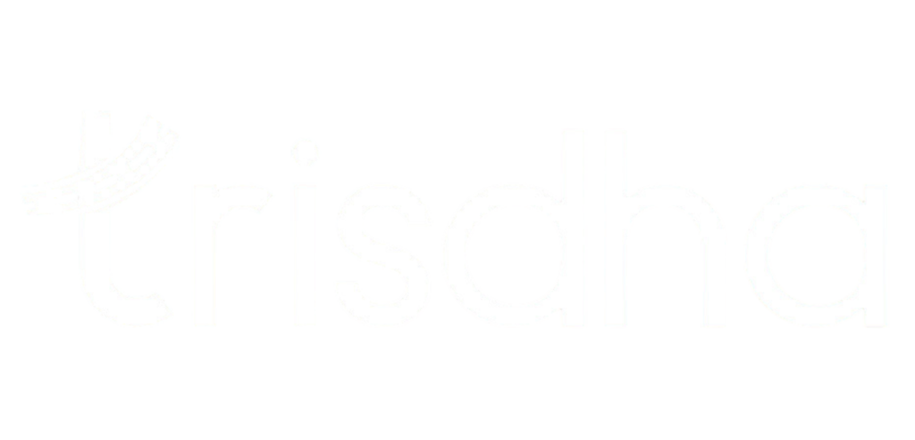 Trisdha White Logo